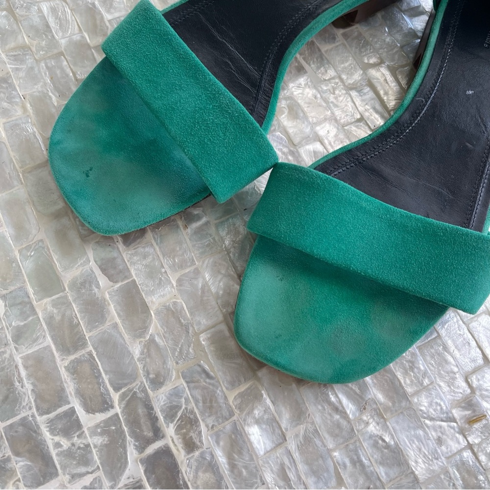 CÉLINE Paris suede green sandals - Picture 9 of 12